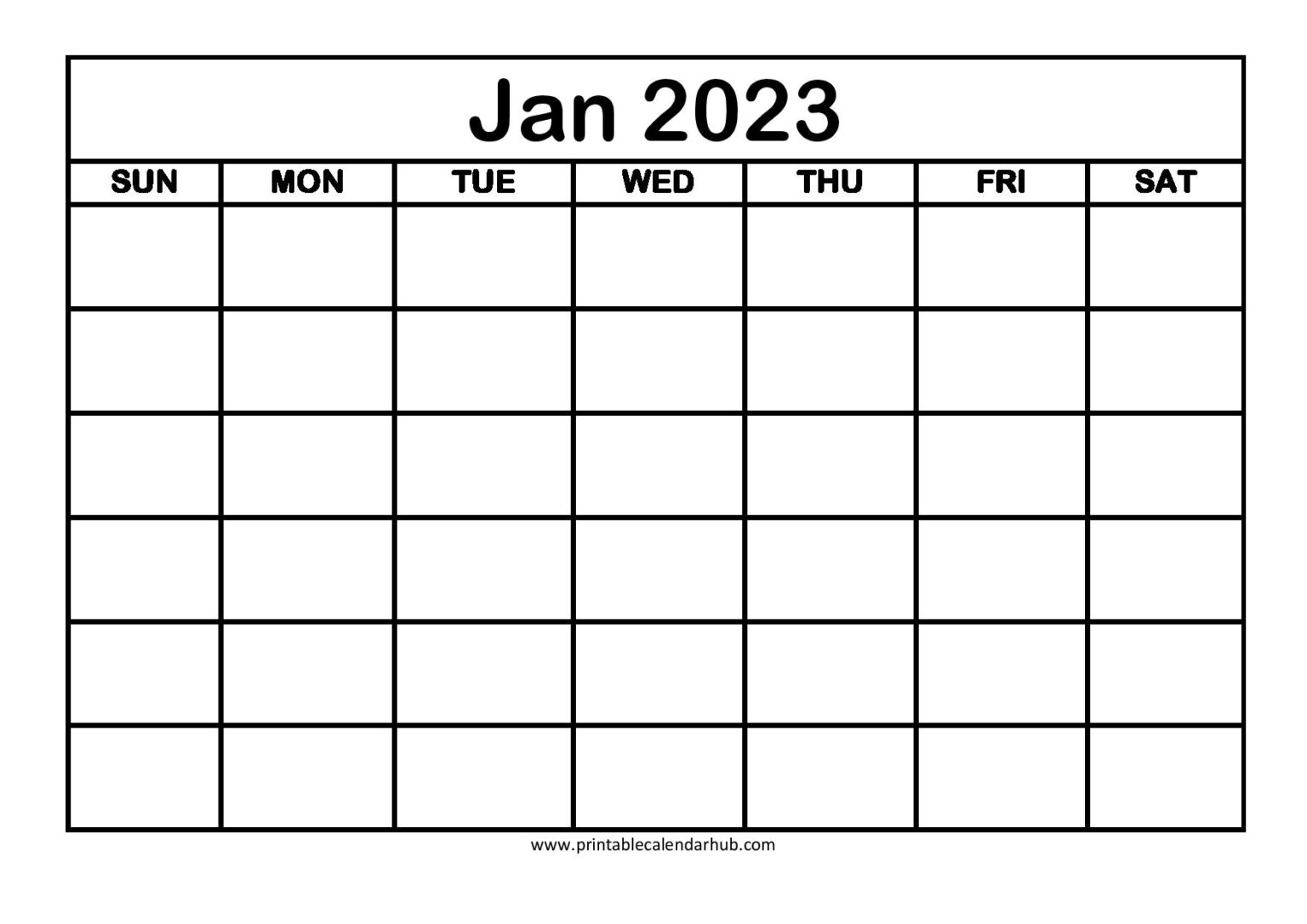 2023 Word Calendar Monthly Templates - January To December - Printable ...