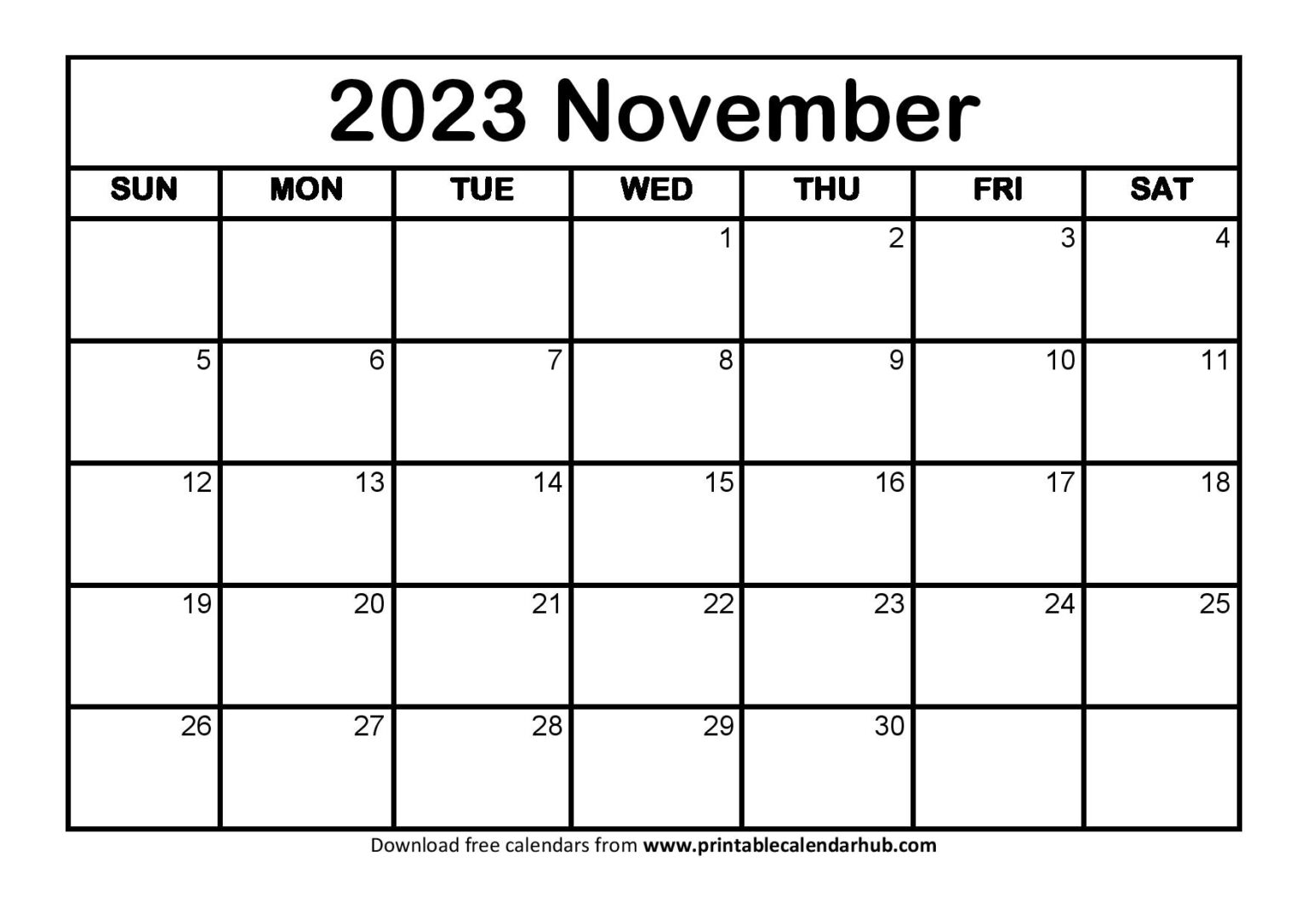 Novmber 2024 Calendar Calendar 2024